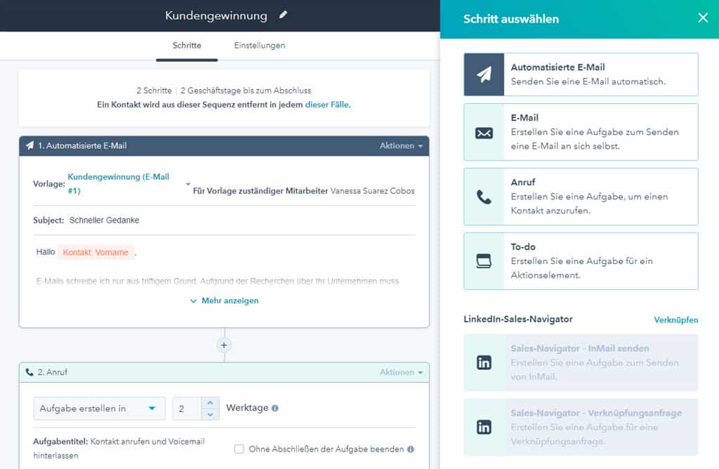 Komplexe Automationen bei Hubspot