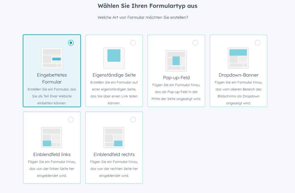 Hubspot Formulareinbindung