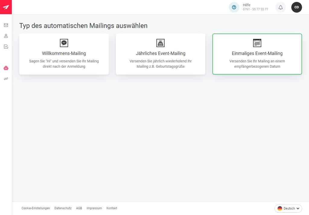 Automation in Rapidmail 